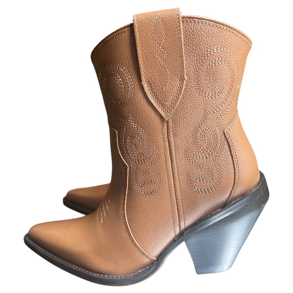 Dingo Pretty N Prissy Camel leather‎ Women's Western Cowboy Boots Size 6.5 NEW - Picture 5 of 16